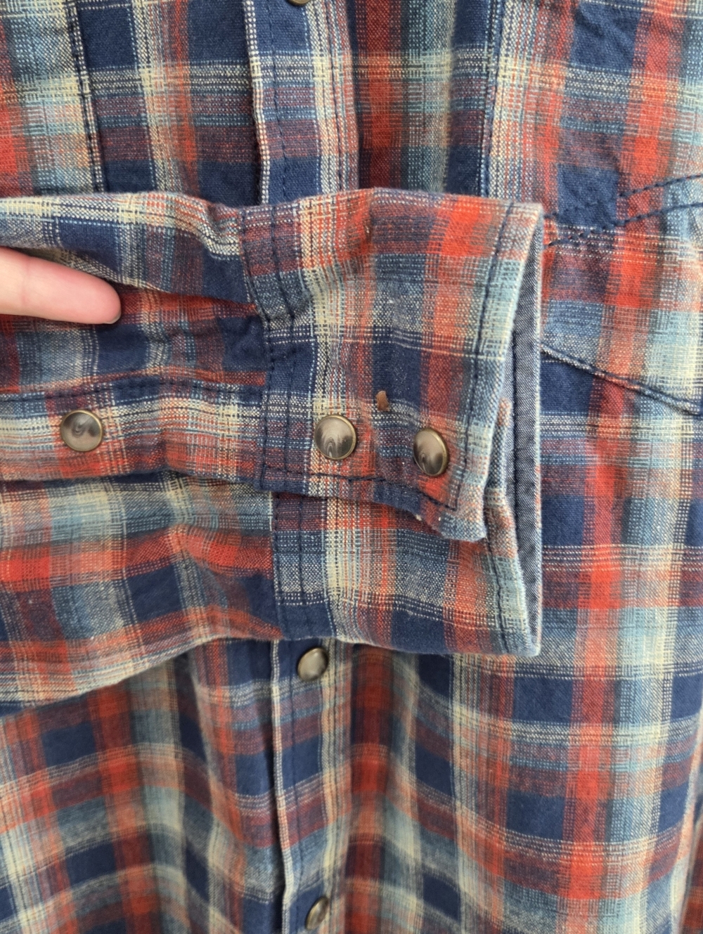 Cody James New Western‎ Apparel Mens Snap Button Cotton Shirt Suze Large Cowboy - Picture 6 of 12